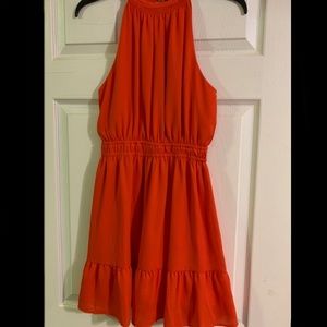 coral mini dress!!